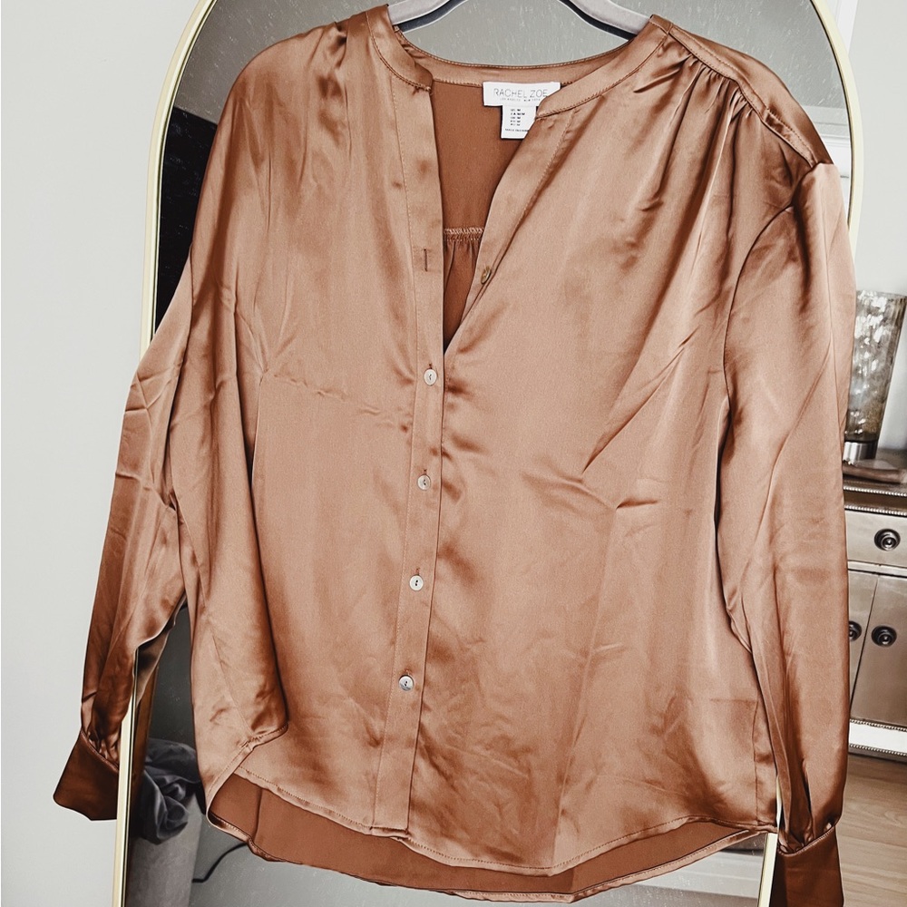 Rachel Zoe Brown Blouse